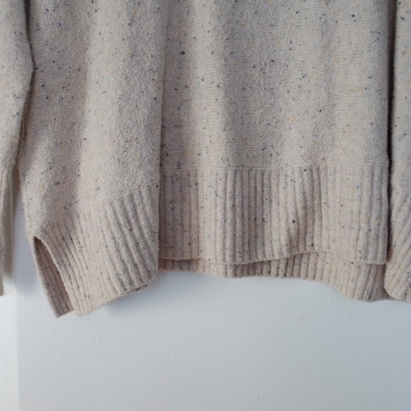 Anthropologie Ruby Moon oatmeal mock neck baby soft cotton sweater XS - Picture 4 of 10